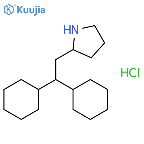 2-(2,2-dicyclohexylethyl)pyrrolidine hydrochloride structure
