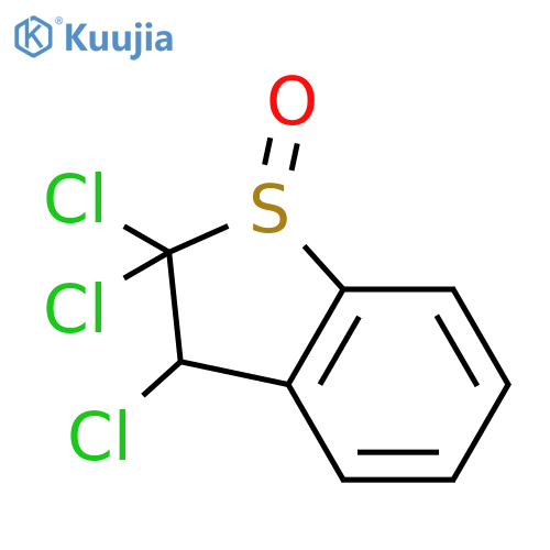 Benzo[b]thiophene, 2,2,3-trichloro-2,3-dihydro-, 1-oxide structure
