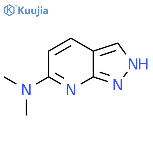 N,N-dimethyl-1H-pyrazolo3,4-bpyridin-6-amine structure