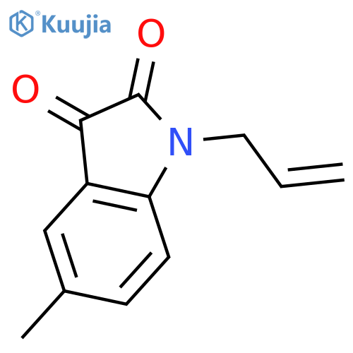 1H-Indole-2,3-dione, 5-methyl-1-(2-propenyl)- structure