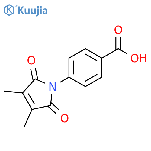 Benzoic acid, 4-(2,5-dihydro-3,4-dimethyl-2,5-dioxo-1H-pyrrol-1-yl)- structure