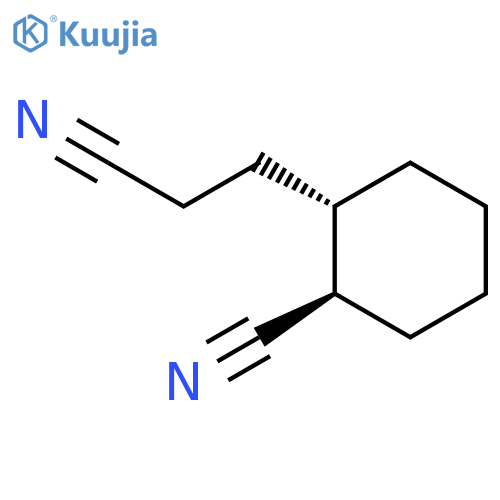 CYCLOHEXANEPROPANENITRILE, 2-CYANO-, TRANS- structure