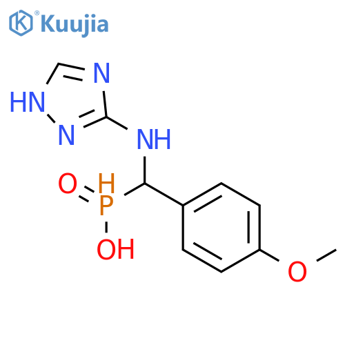 PHOSPHINIC ACID, [(4-METHOXYPHENYL)(1H-1,2,4-TRIAZOL-3-YLAMINO)METHYL]- structure