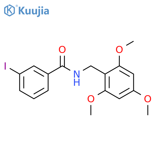 Benzamide, 3-iodo-N-[(2,4,6-trimethoxyphenyl)methyl]- structure