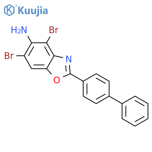 2-(1,1'-BIPHENYL-4-YL)-4,6-DIBROMO-1,3-BENZOXAZOL-5-AMINE structure
