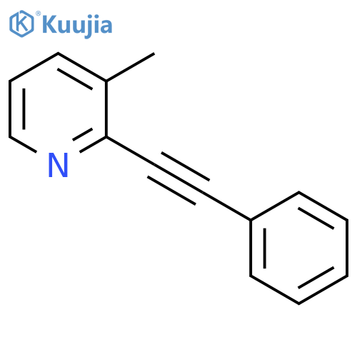 PYRIDINE, 3-METHYL-2-(PHENYLETHYNYL)- structure