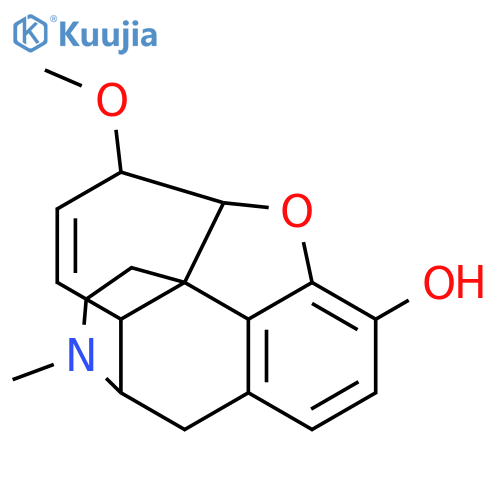 (5alpha,6beta)-6-methoxy-17-methyl-7,8-didehydro-4,5-epoxymorphinan-3-ol structure
