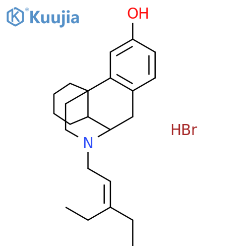 17-(3-ethylpent-2-en-1-yl)morphinan-3-ol hydrobromide structure