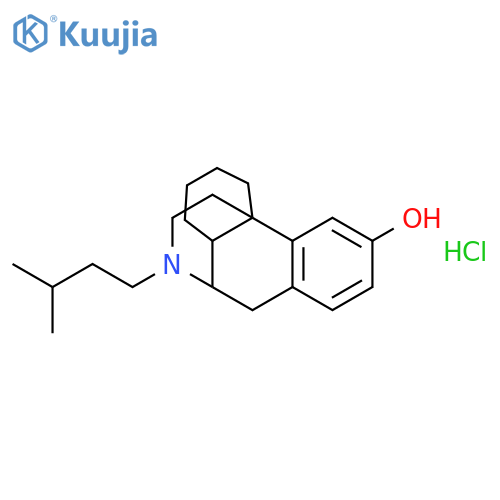 17-(3-methylbutyl)morphinan-3-ol hydrochloride structure