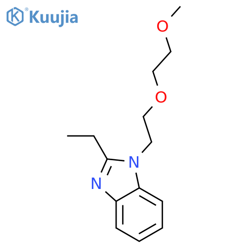 1H-Benzimidazole, 2-ethyl-1-[2-(2-methoxyethoxy)ethyl]- structure