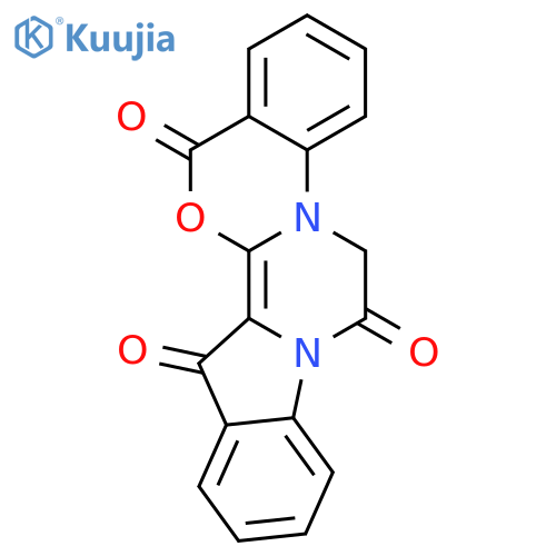 13H,15H-INDOLO[2',1':3,4]PYRAZINO[1,2-A][3,1]BENZOXAZINE-7,13,15(6H)-TRIONE structure
