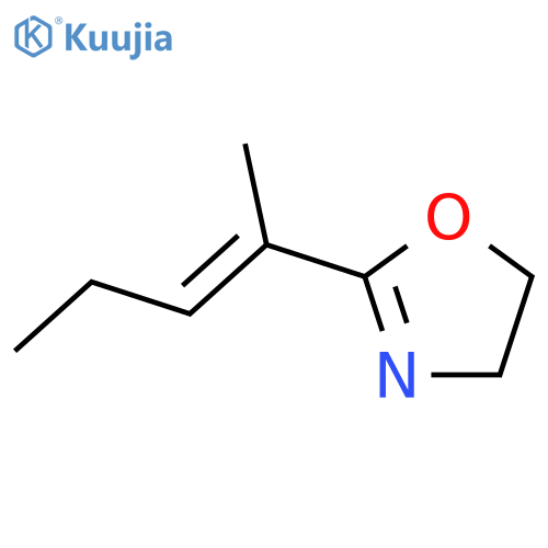 OXAZOLE, 4,5-DIHYDRO-2-[(1E)-1-METHYL-1-BUTENYL]- structure