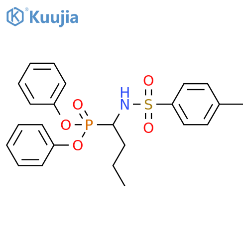 Phosphonic acid, [1-[[(4-methylphenyl)sulfonyl]amino]butyl]-, diphenylester structure