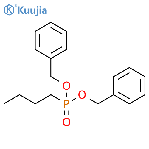 Phosphonic acid, butyl-, bis(phenylmethyl) ester structure