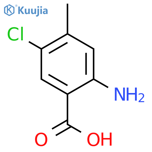 BENZOIC ACID, 2-AMINO-5-CHLORO-4-METHYL- structure