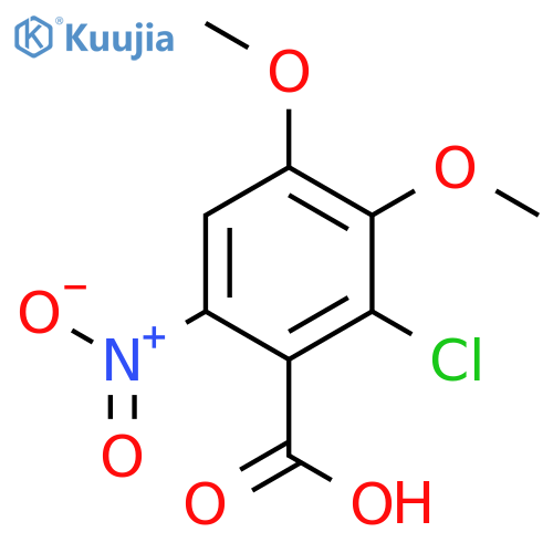 2-chloro-3,4-dimethoxy-6-nitrobenzoic Acid structure