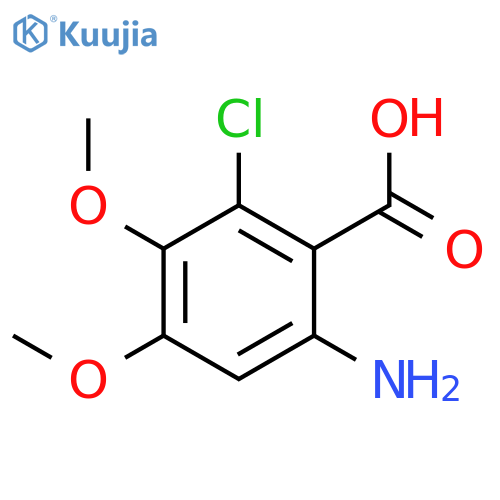 Benzoic acid, 6-amino-2-chloro-3,4-dimethoxy- structure