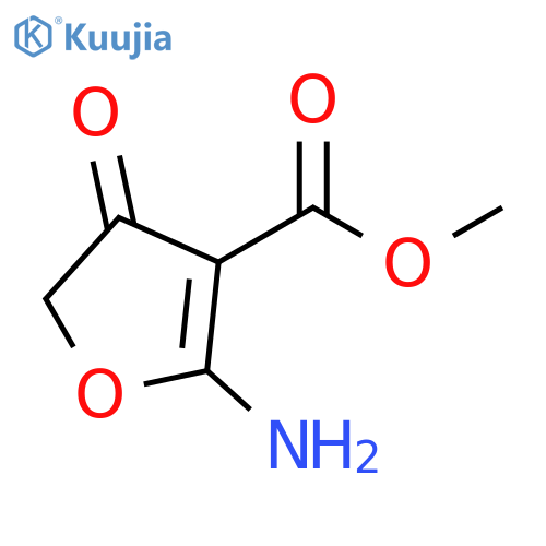 2-amino-4,5-dihydro-4-oxo-3-Furancarboxylic acid methyl ester structure