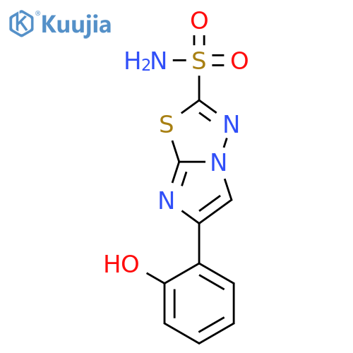 Imidazo[2,1-b]-1,3,4-thiadiazole-2-sulfonamide, 6-(2-hydroxyphenyl)- structure