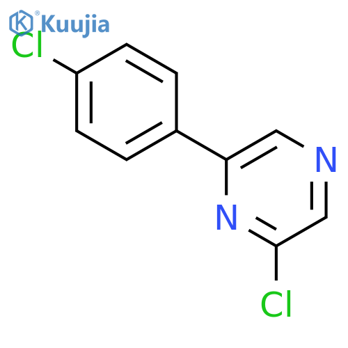 2-Chloro-6-(4-chlorophenyl)pyrazine structure