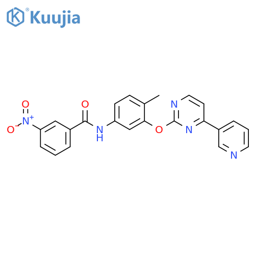 Benzamide,N-[4-methyl-3-[[4-(3-pyridinyl)-2-pyrimidinyl]oxy]phenyl]-3-nitro- structure