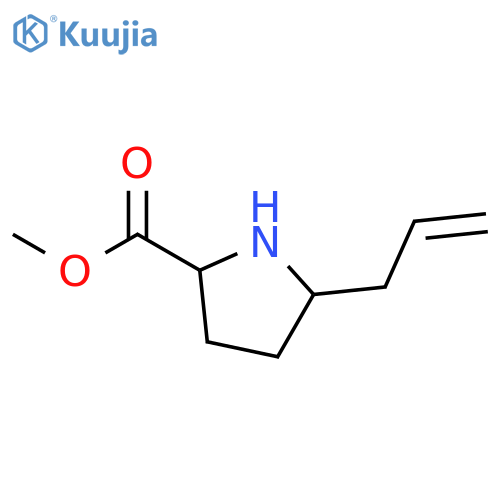 (2S)-Methyl 5-allylpyrrolidine-2-carboxylate structure