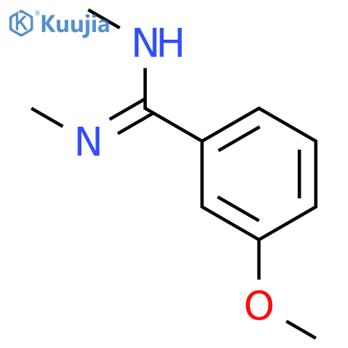 BENZENECARBOXIMIDAMIDE, 3-METHOXY-N,N'-DIMETHYL- structure