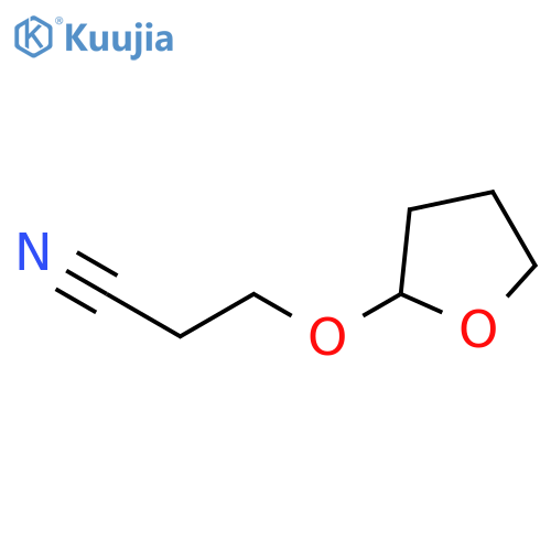 3-[(Oxolan-2-yl)oxy]propanenitrile structure