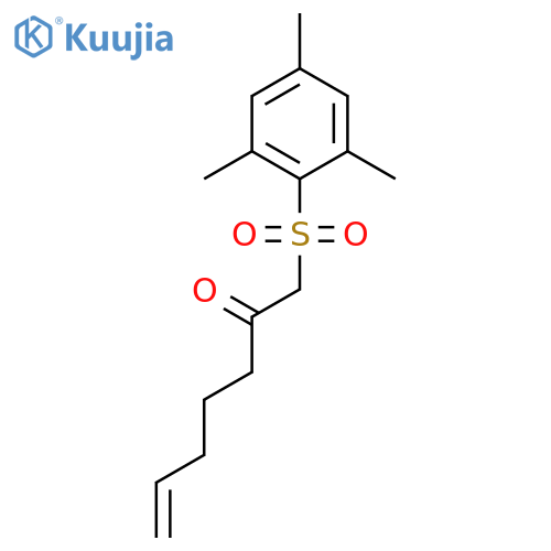 6-Hepten-2-one, 1-[(2,4,6-trimethylphenyl)sulfonyl]- structure