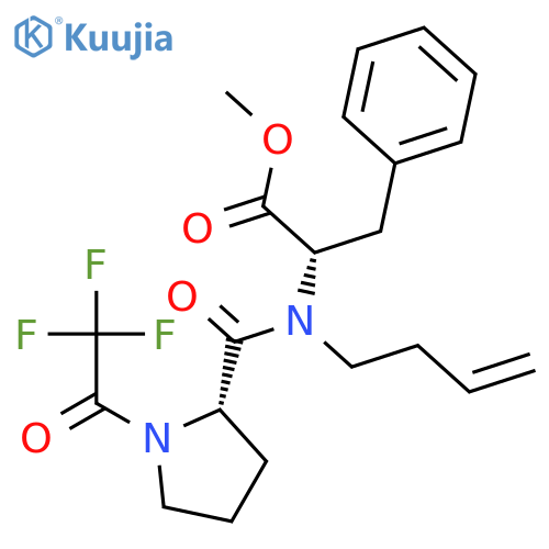 L-PHENYLALANINE, 1-(TRIFLUOROACETYL)-L-PROLYL-N-3-BUTENYL-, METHYL ESTER structure