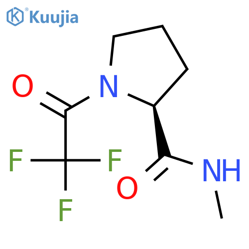 2-Pyrrolidinecarboxamide, N-methyl-1-(trifluoroacetyl)-, (S)- structure