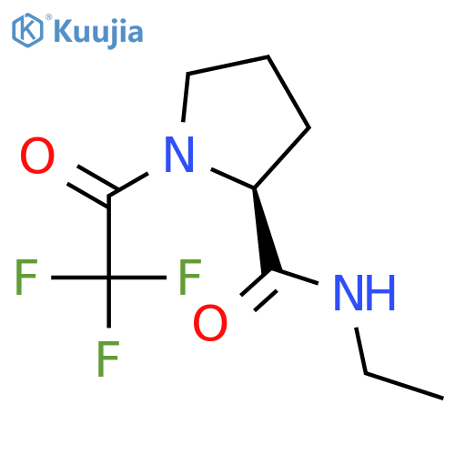 2-PYRROLIDINECARBOXAMIDE, N-ETHYL-1-(TRIFLUOROACETYL)-, (S)- structure