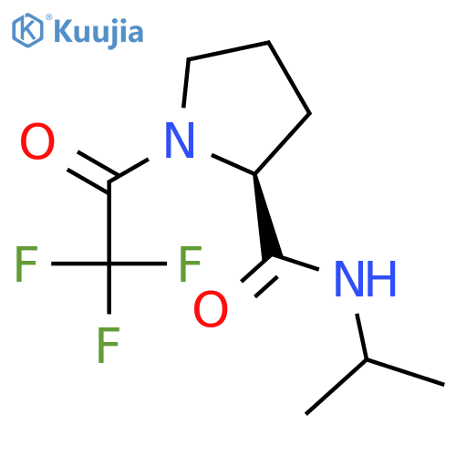 2-Pyrrolidinecarboxamide, N-(1-methylethyl)-1-(trifluoroacetyl)-, (S)- structure