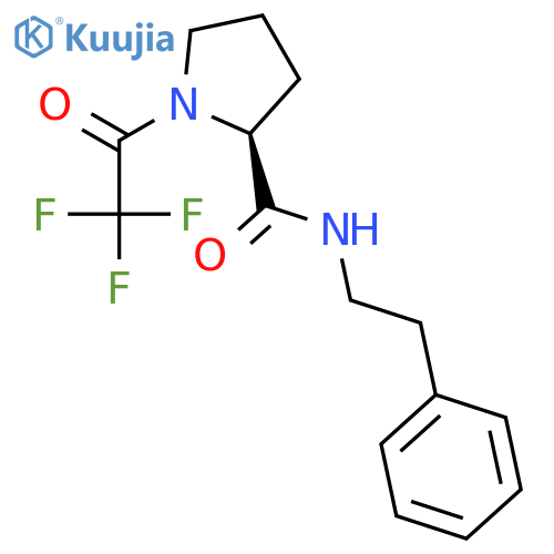 2-PYRROLIDINECARBOXAMIDE, N-(2-PHENYLETHYL)-1-(TRIFLUOROACETYL)-, (S)- structure