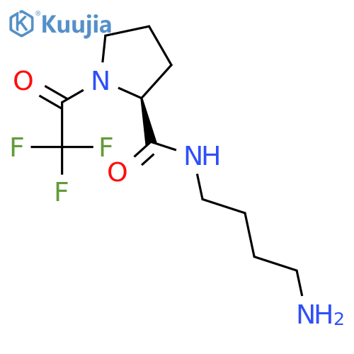 2-PYRROLIDINECARBOXAMIDE, N-(4-AMINOBUTYL)-1-(TRIFLUOROACETYL)-, (S)- structure