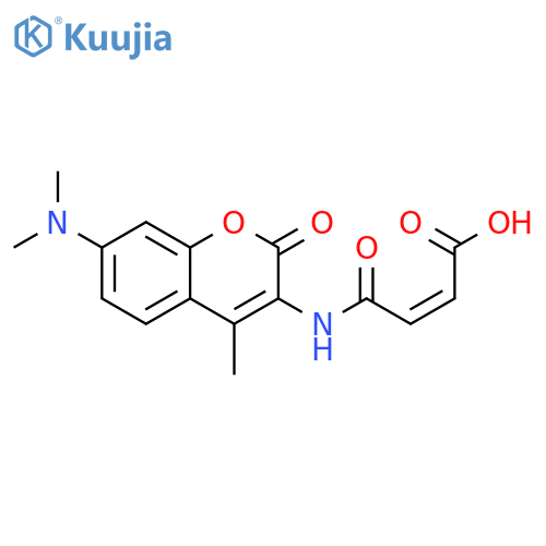 (Z)-4-7-(Dimethylamino)-4-methyl-2-oxo-2H-1-benzopyran-3-ylamino-4-oxo-2-butenoic Acid structure