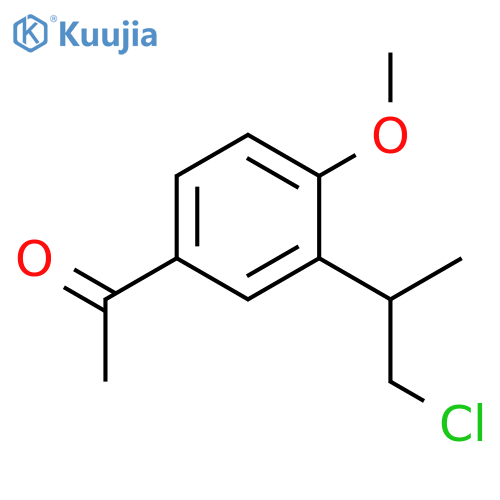 ETHANONE, 1-[3-(2-CHLORO-1-METHYLETHYL)-4-METHOXYPHENYL]- structure