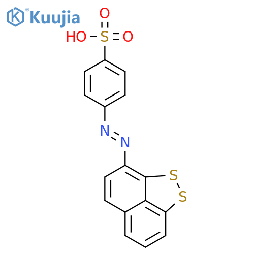 Benzenesulfonic acid, 4-(naphtho[1,8-cd]-1,2-dithiol-3-ylazo)- structure