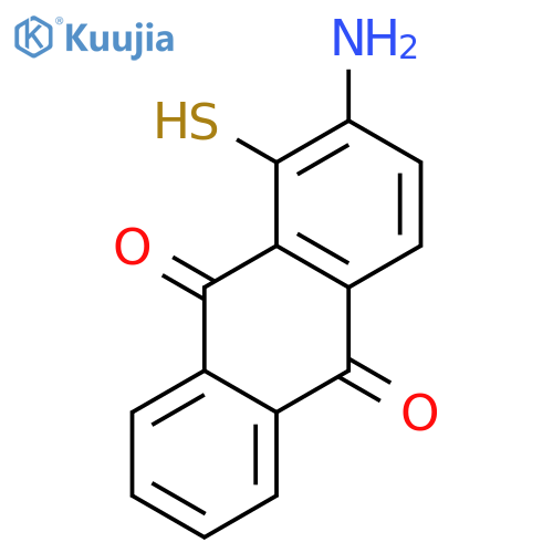 9,10-Anthracenedione,2-amino-1-mercapto- structure