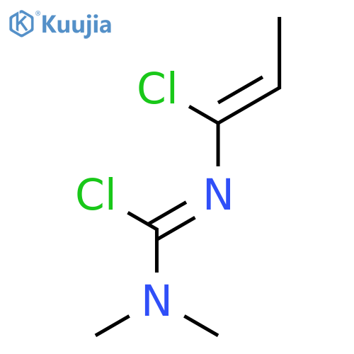 Carbamimidic chloride, N'-(1-chloro-1-propenyl)-N,N-dimethyl- structure