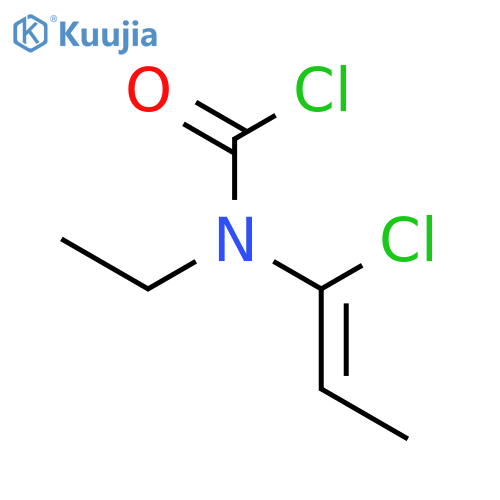 CARBAMIC CHLORIDE, (1-CHLORO-1-PROPENYL)ETHYL- structure