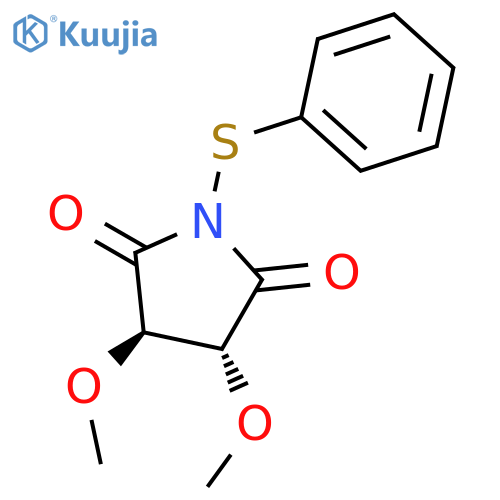 2,5-PYRROLIDINEDIONE, 3,4-DIMETHOXY-1-(PHENYLTHIO)-, (3R-TRANS)- structure