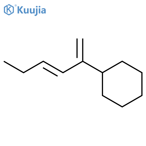 Cyclohexane, (1-methylene-2-pentenyl)- structure