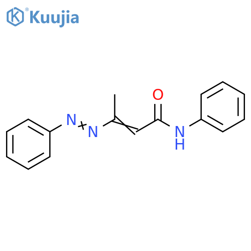 2-Butenamide, N-phenyl-3-(phenylazo)- structure