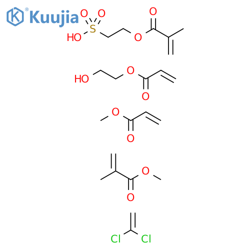2-Propenoicacid,2-methyl-,methylester,polymerwith1,1-dichloroethene,2-hydroxyethyl2-propenoate,methyl2-propenoateand2-sulfoethyl2-methyl-2-propenoate structure