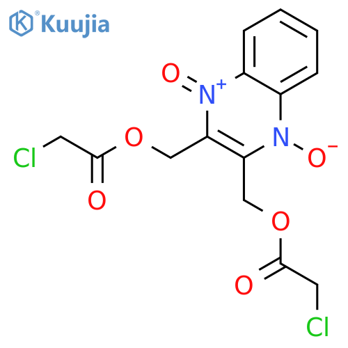 Acetic acid, chloro-,(1,4-dioxido-2,3-quinoxalinediyl)bis(methylene) ester (9CI) structure