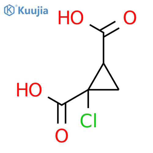 1,2-Cyclopropanedicarboxylic acid, 1-chloro- structure