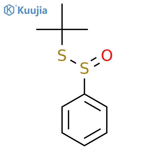 Benzenesulfinothioic acid, S-(1,1-dimethylethyl) ester structure
