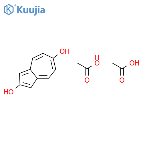 2,6-Azulenediol, diacetate structure