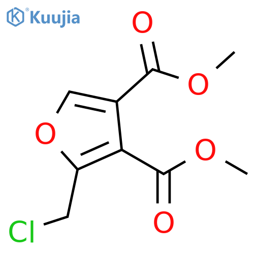 3,4-Furandicarboxylic acid, 2-(chloromethyl)-, dimethyl ester structure